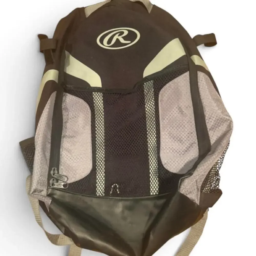 Rawlings Baseball Softball Equipment Backpack Black Gray